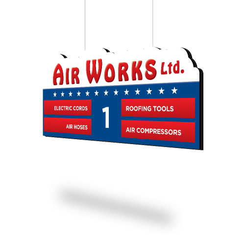 Air Works Aisle Sign