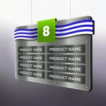 USA Flag Aisle Sign