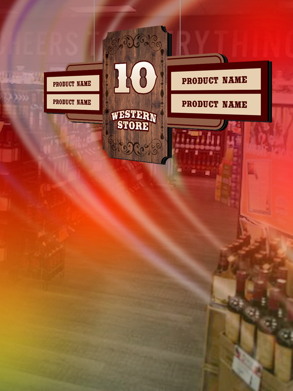 Aisle Sign Liquor Store