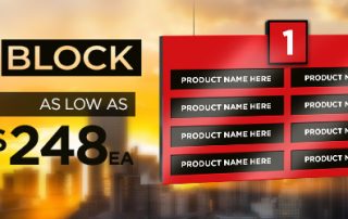 Big Block Aisle Sign