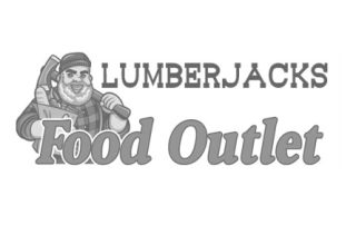 Lumberjacks grocery & liquor store aisle signage.