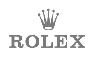 Rolex logo used in aisle signage branding